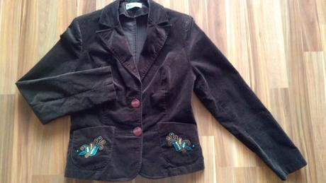 Semišové sako - blejzer s-m/38-40, 38