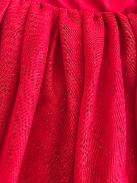 Krasne červene saty, h&m,128