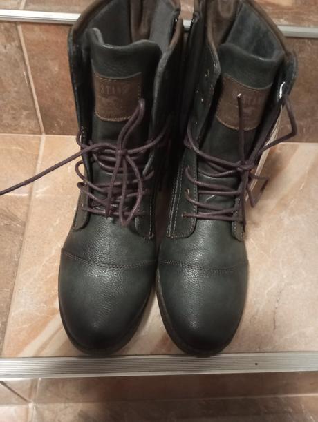 Antracitové mustang čižmy, mustang,40 / 41