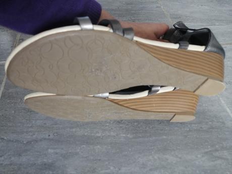 Sandále zn marks and spencer v41 dymová strieborná, marks & spencer,41