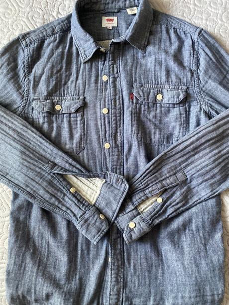 Mäkkučká košeľa levis s pokrčeným vzhľadom, levis,m