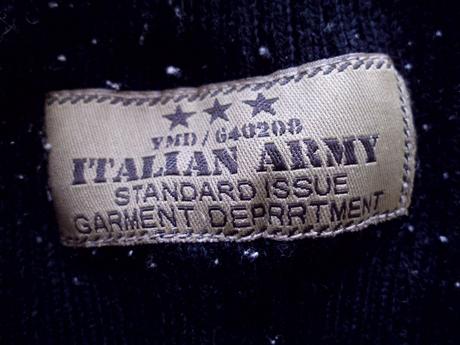 Italian army čierny s nitkami, m