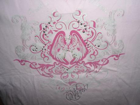 Ruzove tricko s kapucnou, 128