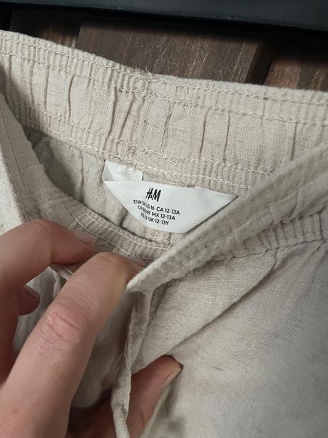 Ľanové nohavice h&m 158, h&m,158