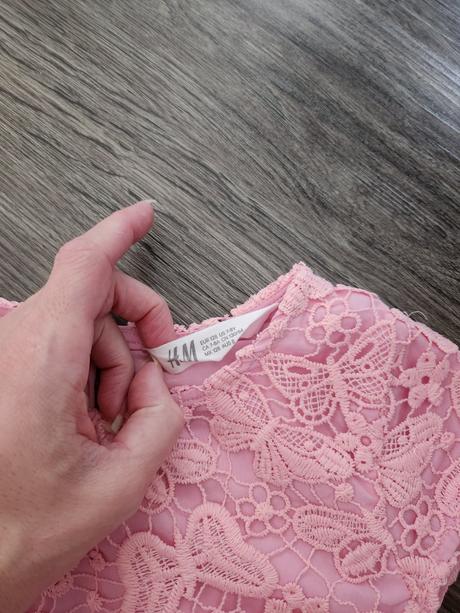 Krasne krajkové šaty h&m, h&m,128