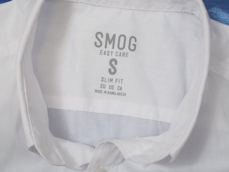 Biela košeľa smog, s