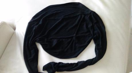 Bolerko/top čierny s dlhym rukavom, amisu,s