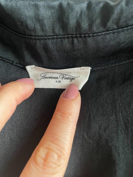 Čierny saténová blúzka, american vintage, m/l, m