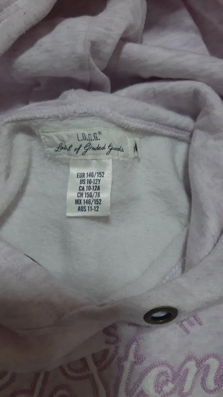 Dievčenská mikina s kapucňou, h&m,152