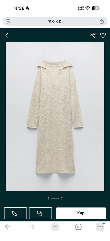 Pletené šaty zara s pointelle vzorom, zara,s