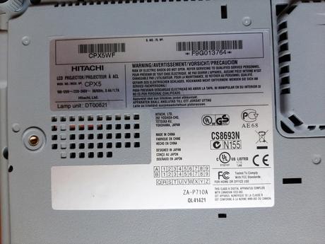 Hitachi cpx5 projector, 