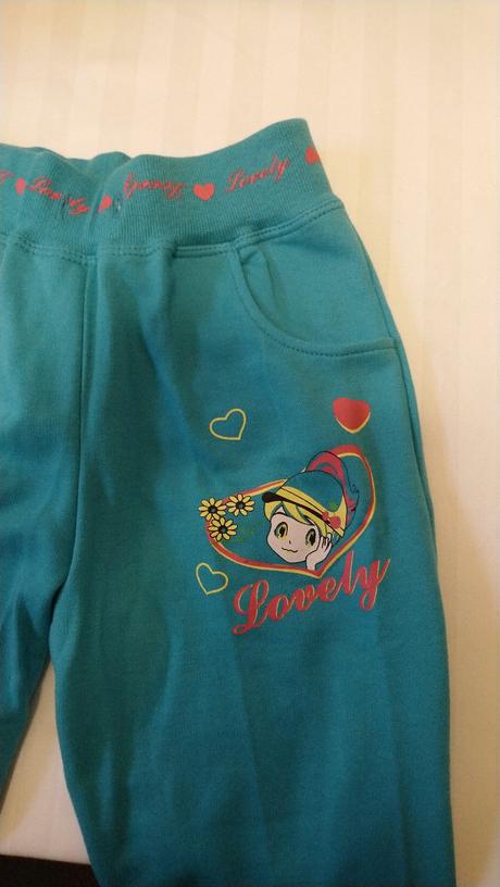 Modré tepláky lovely, n-feel, 116-122 cm, 122