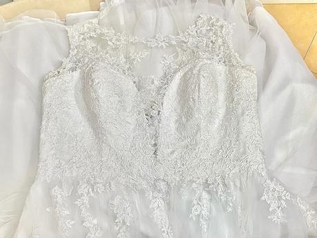 Svadobné šaty - 48 -54 - šaty sú na viazanie, 5xl