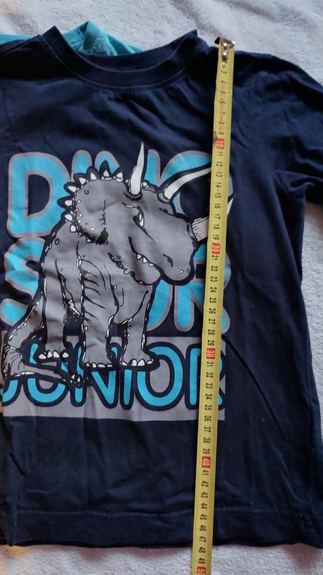 Bavlnené tričko 2 x s dinosaurom 4-6 rokov, bonprix,122