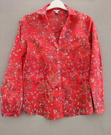 Kvietkovaná červená blúzka esprit, esprit,xs