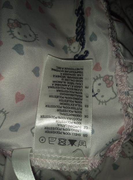 Šaty hello kitty, h&m,128