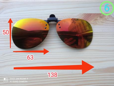 Klip na dioptrické okuliare uv 400 filter,