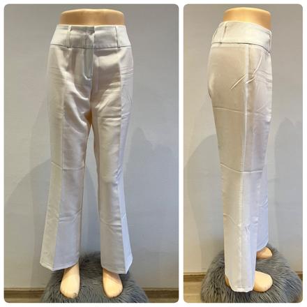 Dámske biele nohavice (40), l
