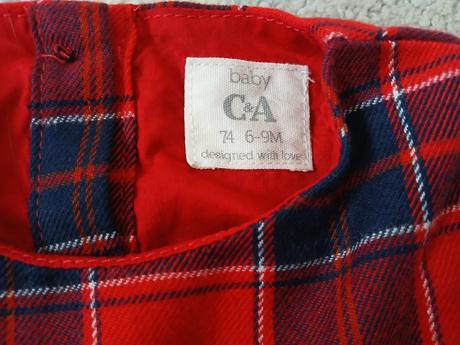 Vianocne karovane saty 74, c&a,74