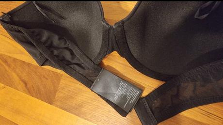 Čierna podprsenka bez ramienok, h&m,80a