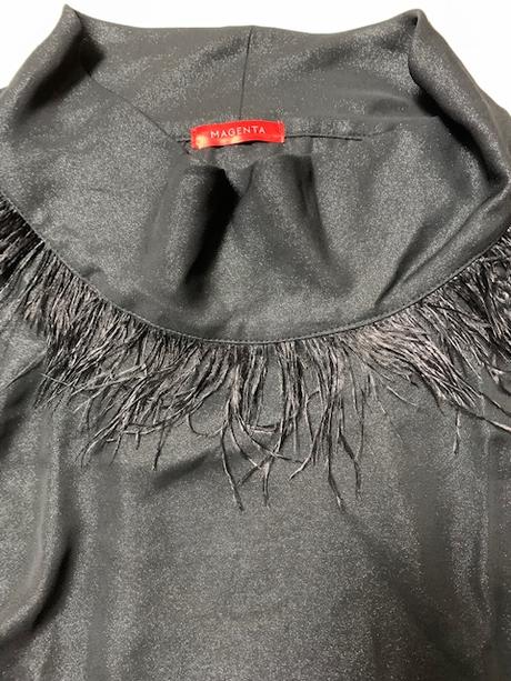 Čierny top s labutienkou zn. magenta, m / s