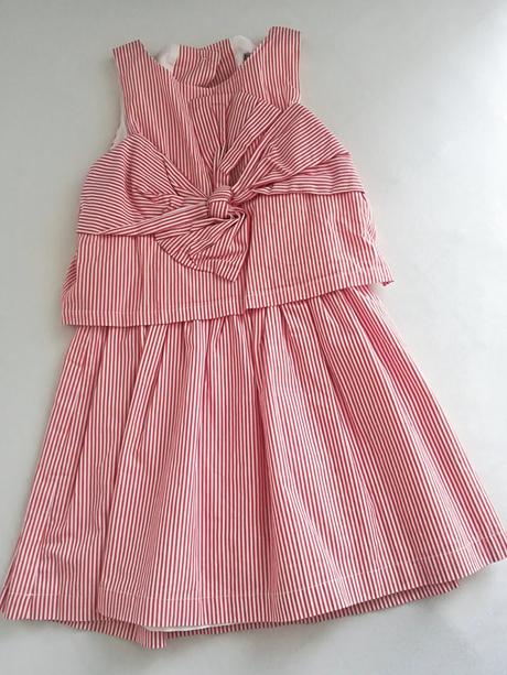 Vertbaudet pásikavé šaty, vertbaudet,122