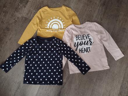 Tričká s dlhým rukávom 104, sinsay,104