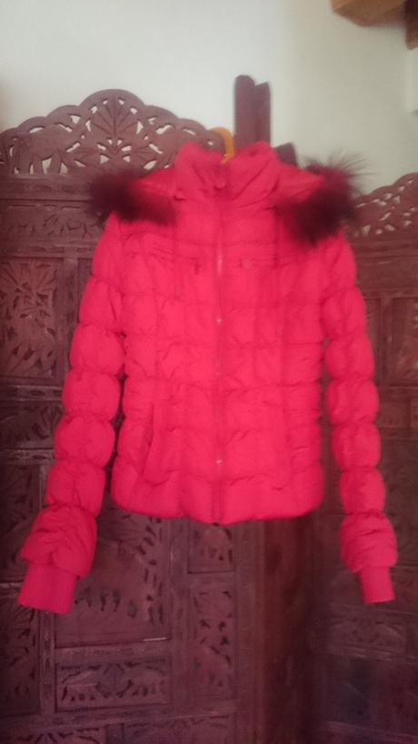 Dámska krátka zimná bunda, s