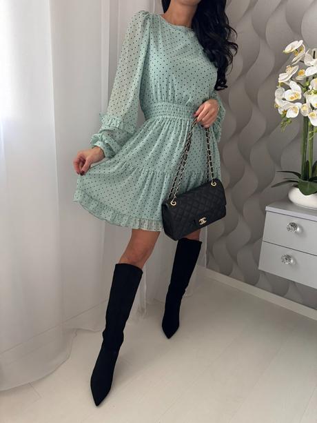 Reserved - šifónové šaty, reserved,xs