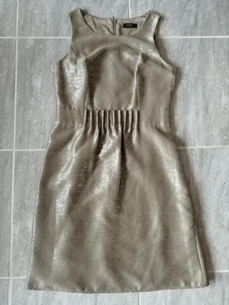 Zlatohnedé šaty esprit, v38, esprit,38
