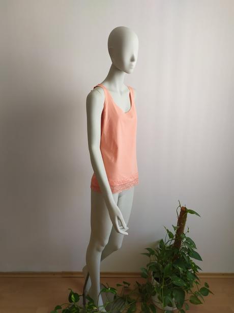 Lososové tričko na ramienka zn. tom tailor, tom tailor,l