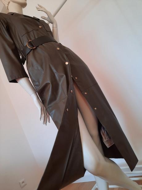 Zara koženkové šaty, zara,s