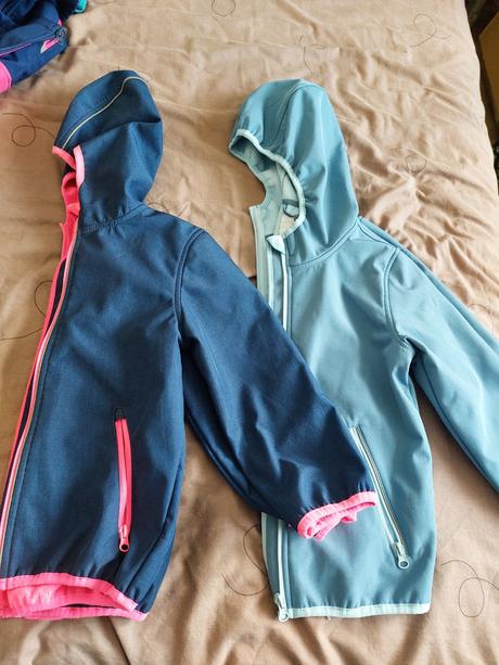 Softshelka riflovomodra s ružovým lemovanim, kiki&koko,122