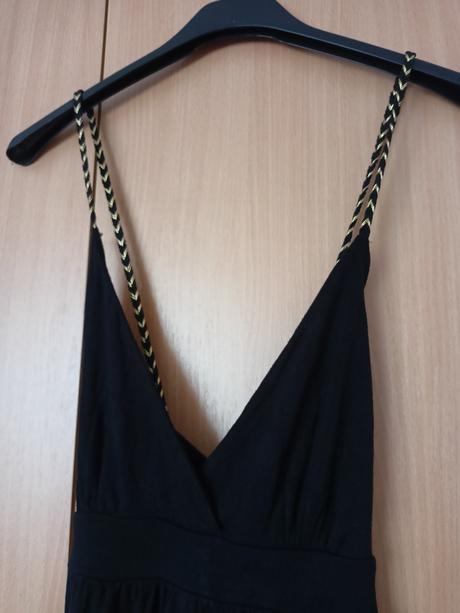 Mini šaty čierne+ zlaté, terranova,m