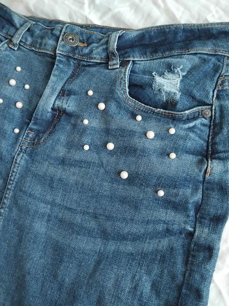 Rifliva sukňa perlicky, 36