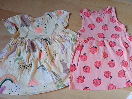 2x letné šatičky v.74/ 6-9mesiacov, f&f,74