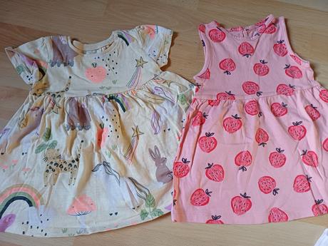 2x letné šatičky v.74/ 6-9mesiacov, f&f,74