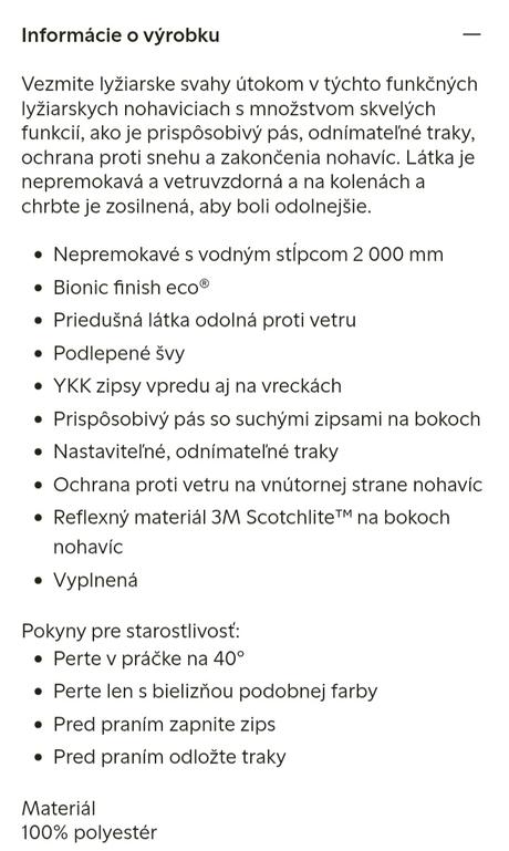 Lyžiarske nohavice lindex veľ.128, lindex,128