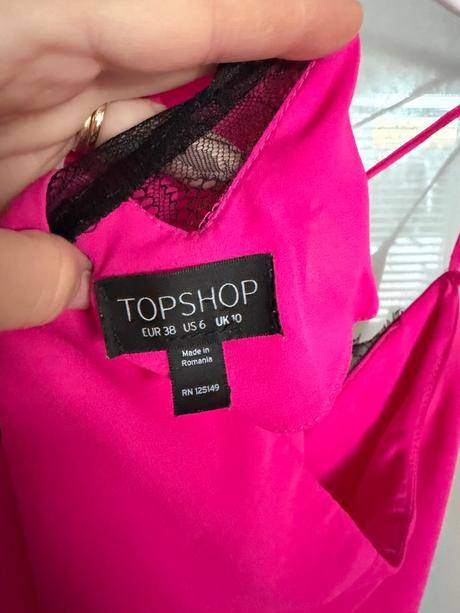 Top s čipkou, topshop,38