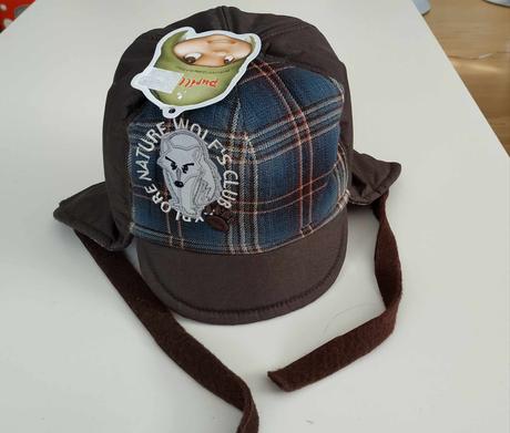 Čiapka ušianka na zimu 44-46 cm, pupill,74 / 80 / 86