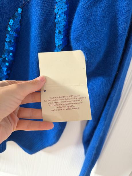 Hodvábny a vlnený sveter z 80. rokov, m