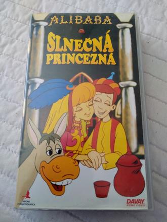 Retro vhs kazeta alibaba a slnečná princezná, 