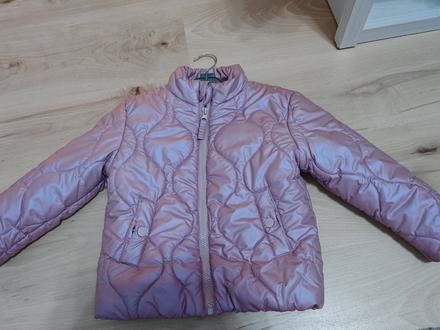 Krásna pudrovo ružová prechodná bunda 92-104, 