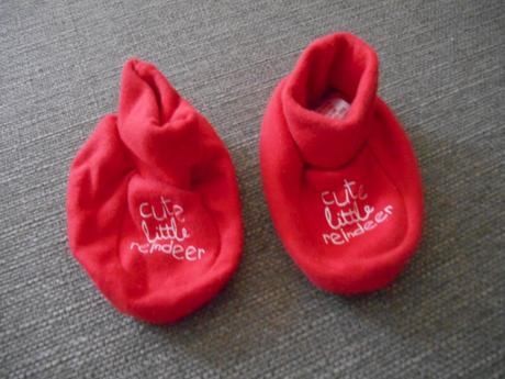 Vianočné ponožky na 6-9 mes., <17