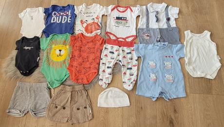 Balik oblečenia leto chlapec 0-3m 14ks, 50–62