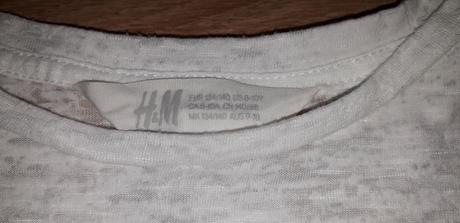 Crop tričko l. a. girl, h&m,134