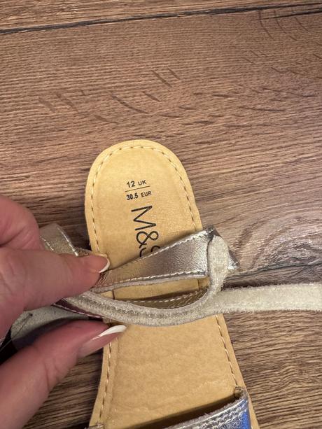 Marks spencer strieborné sandálky veľ.30.5, marks & spencer,30