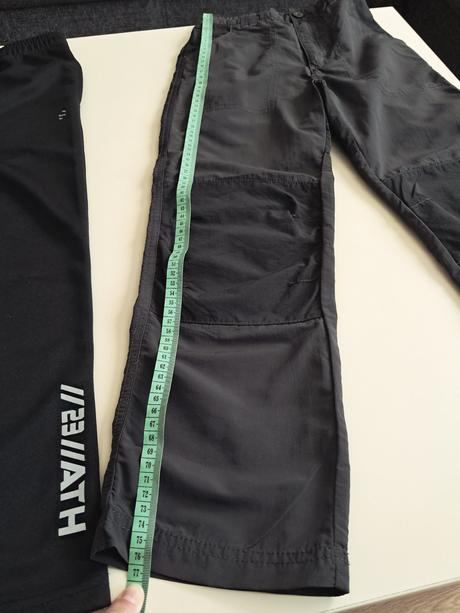 2ks sportove nohavice 7-8r, h&m,128