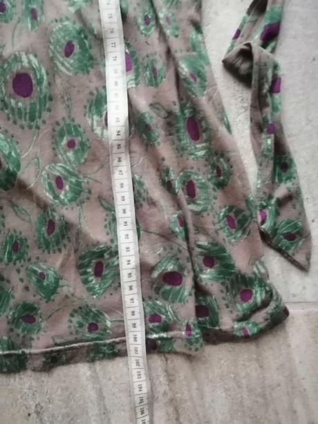 Krásne jemné šaty "pávie oko" nafnaf, vm-l, naf naf,l