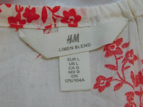 Letna lanova bluzka, h&m,40 / l